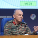 New Delhi: Lieutenant General Rajiv Ghai speaks during a press briefing on 'Operation Sindoor' in New Delhi, Monday, May 12, 2025. (Photo: IANS/Prem Nath Pandey)
