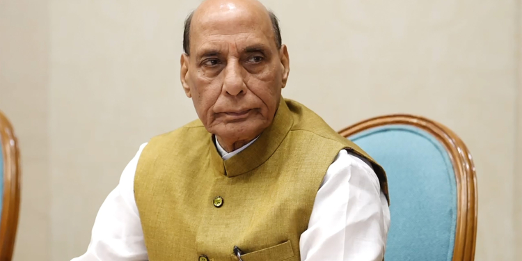 New Delhi: Defence Minister Rajnath Singh attends a high-level meeting chaired by Prime Minister Narendra Modi at his residence in New Delhi, Sunday, May 11, 2025. (Photo: IANS)
