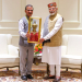 New Delhi: Himachal Pradesh Chief Minister Sukhvinder Singh Sukhu meets Prime Minister Narendra Modi on the sidelines of the 10th Governing Council Meeting of NITI Aayog in New Delhi on Saturday, May 24, 2025. (Photo: IANS)