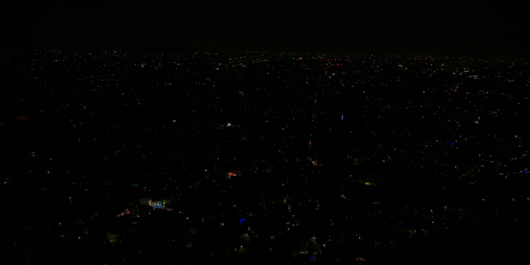 Jaipur: A total blackout being observed from Nahargarh Fort, as all lights are turned off as a part of a mock drill instructed by the MHA in Jaipur, Wednesday, May 07, 2025. (Photo: IANS)