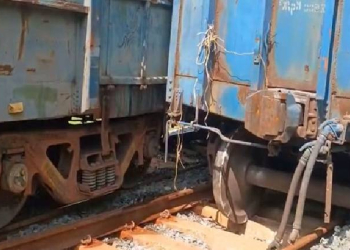 Goods Train Derails