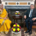 New Delhi: Pension Fund Regulatory and Development Authority (PFRDA) Chairman Deepak Mohanty calls on Union Finance Minister Nirmala Sitharaman in New Delhi. (Photo: IANS)