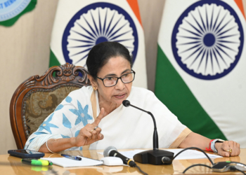 Howrah: West Bengal Chief Minister Mamata Banerjee addresses a press conference at Nabanna, the state secretariat, in Howrah on Thursday, May 29, 2025. (Photo: IANS)