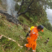Rudraprayag: Rescue operation underway after a helicopter crashed near Jorsi, en route from Shri Kedarnath Dham to Guptkashi, in the early hours of Sunday, June 15, 2025. (Photo: IANS)