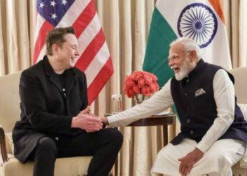 Washington, DC : Prime Minister Narendra Modi in a bilateral meeting with Tesla CEO Elon Musk at Blair House, in Washington, DC on Thursday, February 13, 2025. (IANS)