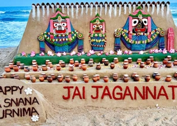 Sand Sculpture For Deba Snana Purnima