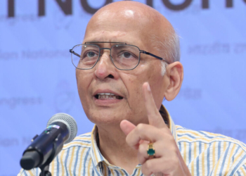 New Delhi: Congress leader and senior advocate Abhishek Manu Singhvi addresses a press conference in New Delhi, Saturday, July 12, 2025. (IANS/Premnath Pandey)