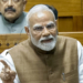 New Delhi: Prime Minister Narendra Modi speaks in the Lok Sabha during the Monsoon Session of Parliament in New Delhi, Tuesday, July 29, 2025. (Photo: IANS/Sansad TV)