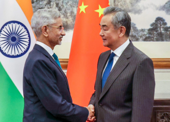 Beijing: External Affairs Minister Dr. S. Jaishankar during a meeting with Politburo member and Chinese Foreign Minister Wang Yi, in Beijing, China on Monday, July 14, 2025. (Photo: IANS/X/@DrSJaishankar)