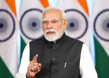 New Delhi: Prime Minister Narendra Modi addresses the 18th International Olympiad on Astronomy and Astrophysics (IOAA 2025) via video message, in New Delhi on Tuesday, August 12, 2025. (Photo: IANS/PMO)