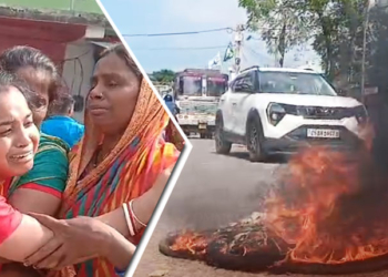 Villagers Block Road