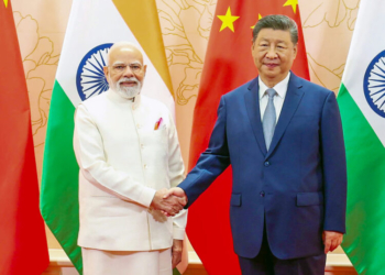 Tianjin: Prime Minister Narendra Modi shakes hands with Chinese President Xi Jinping during the bilateral meeting in Tianjin, China, on Sunday, August 31, 2025. (Photo: IANS/PMO)