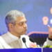 New Delhi:  Union Minister Ashwini Vaishnaw speaks during the release of the report on ‘Roadmap for AI for Viksit Bharat: An Opportunity for Accelerated Economic Growth’ at the NDMC Convention Centre in New Delhi on Monday, September 15, 2025. (Photo: IANS/Prem Nath Pandey)
