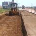 Road construction.