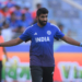 Dubai: India’s Jasprit Bumrah warms up ahead of the Asia Cup 2025 match between India and Pakistan at Dubai International Cricket Stadium in Dubai on Sunday, September 21, 2025. (Photo: IANS/Biplab Banerjee)