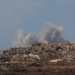 (251001) -- JERUSALEM, Oct. 1, 2025 (Xinhua) -- This photo taken on Sept. 30, 2025 shows smoke rising following an attack in Gaza City as seen from Israel. (Photo by Gil Cohen Magen/Xinhua)