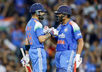Sydney: India’s Virat Kohli and Rohit Sharma celebrate their team’s win after the third ODI against Australia at the Sydney Cricket Ground, in Sydney, on Saturday, October 25, 2025. (Photo: IANS)