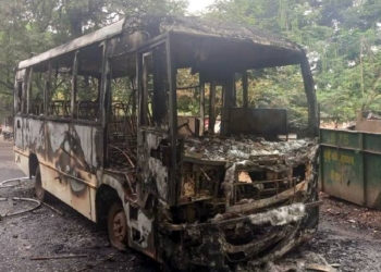 Bus Blaze In Andhra