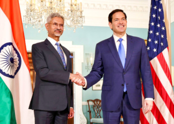 Washington, DC: External Affairs Minister Dr. S. Jaishankar meets United States Secretary of State Marco Rubio on the sidelines of Quad Foreign Ministers Meet in Washington, DC, Wednesday, July 02, 2025. (Photo: X/@DrSJaishankar)