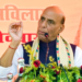 Patna: Union Defence Minister Rajnath Singh addresses during the election campaign in Fatuha and Alawalpur ahead of the Bihar Assembly elections, in Patna, Bihar, on Tuesday, November 4, 2025. (Photo: IANS)
