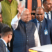 Patna: Bihar caretaker Chief Minister Nitish Kumar leaves the Central Hall after the NDA Legislature Party meeting, in Patna, Wednesday, November 19, 2025. Nitish Kumar was elected as the leader of the NDA legislature party today. He will now stake claim to form government in Bihar.(IANS)