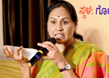 Bengaluru: Union Minister Shobha Karandlaje addresses a press conference in Bengaluru on Friday, May 30, 2025. (Photo: IANS)