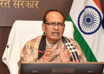 New Delhi: Union Minister of Agriculture and Farmers Welfare and Rural Development Shivraj Singh Chouhan virtually chairs a meeting on the Price Support Scheme (PSS) in New Delhi on Saturday, December 20, 2025. (Photo: IANS/PIB)