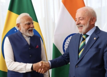Brasília: Prime Minister Narendra Modi holds delegation-level talks with Brazilian President Luiz Inácio Lula da Silva in Brasília, Tuesday, July 8, 2025. (IANS)