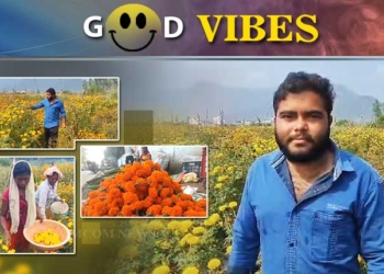 Odisha Youth Blooms With Marigolds