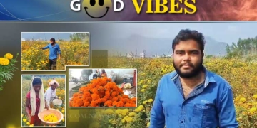 Odisha Youth Blooms With Marigolds