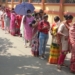 Kolkata: People waiting for casting their votes during 5th phase of West Bengal Assembly election at Bidhannagar in Kolkata on Saturday, 17th April, 2021.(Photo:Kuntal Chakrabarty/IANS)
