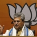 New Delhi: BJP National General Secretary Dushyant Kumar Gautam addresses a press conference at BJP HQ in New Delhi on Thursday, Apr. 14, 2022. (Photo: Wasim Sarvar/IANS)