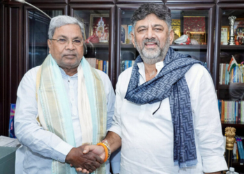 Bengaluru: Karnataka Chief Minister Siddaramaiah with Deputy Chief Minister D.K. Shivakumar in Bengaluru on Tuesday, December 02, 2025. (Photo: IANS/CMO)