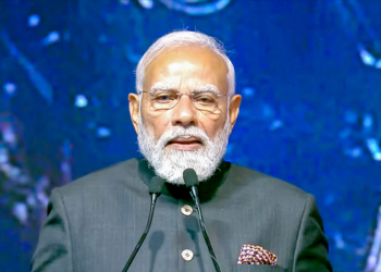 New Delhi: Prime Minister Narendra Modi addresses the inauguration of the Grand International Exposition of Sacred Piprahwa Relics related to Bhagwan Buddha in New Delhi on Saturday, January 3, 2026. (Photo: IANS/Video Grab)