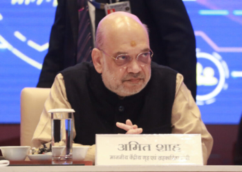 New Delhi: Union Home Minister Amit Shah at the inauguration of the 'Counter-Terrorism Conference' organized by the National Investigation Agency under the Ministry of Home Affairs at Sushma Swaraj Bhawan in New Delhi on Friday, December 26, 2025. (Photo: IANS/Qamar Sibtain)