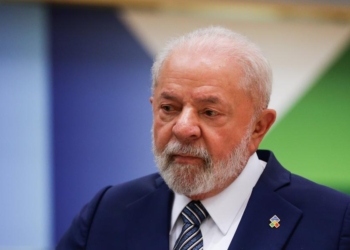 (230718) -- BRUSSELS, July 18, 2023 (Xinhua) -- Brazilian President Luiz Inacio Lula da Silva attends the EU-Community of Latin American and Caribbean States (CELAC) summit in Brussels, Belgium, July 17, 2023. The general theme of this year's summit which ends on Tuesday is: "Renewing the bi-regional partnership to strengthen peace and sustainable development." (Xinhua/Zheng Huansong)