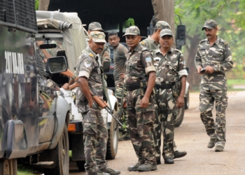 Ranchi: Security beefed up after a CRPF trooper and a Jharkhand policeman were killed during a shootout with Maoists in Khuti district; in Ranchi on June 7, 2018. (Photo: IANS)