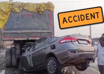 Car Hits Truck In Sambalpur