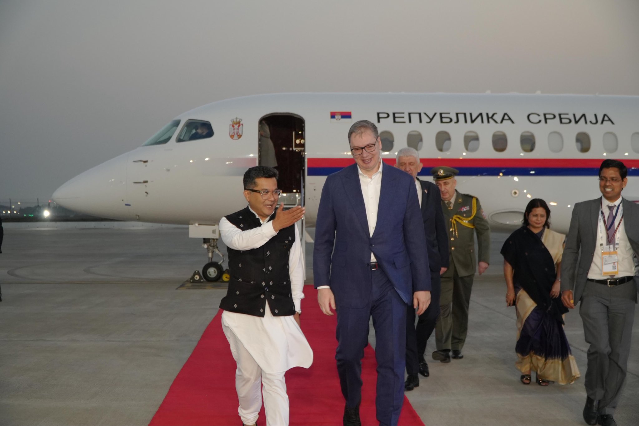 Presidents Of Sri Lanka, Serbia Arrive In New Delhi For AI Impact Summit