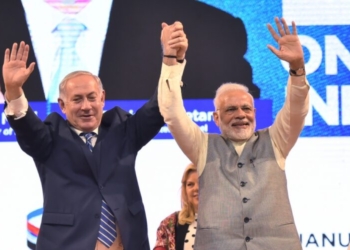 Ahmedabad: Prime Minister Narendra Modi and Israeli Prime Minister Benjamin Netanyahu during the inauguration of iCreate Center at Deo Dholera Village in Ahmedabad, Gujarat on Jan 17, 2018.  (Photo: IANS/MEA)