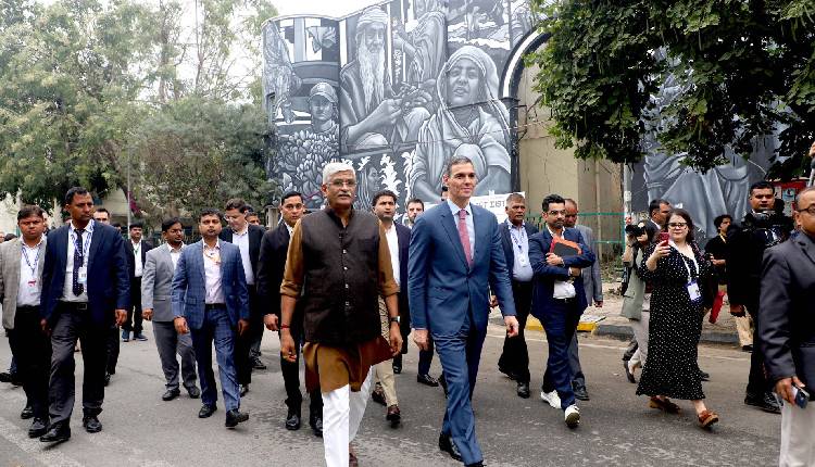 Shekhawat Attends Mural Dedication With Spain’s President