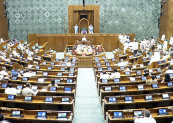 New Delhi: Lok Sabha Speaker Om Birla conducts the proceedings of the House during the Budget Session of Parliament in New Delhi on Friday, March 13, 2026. (Photo: IANS/Video Grab/Sansad TV)