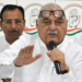 Chandigarh: Former Haryana Chief Minister Bhupinder Singh Hooda addresses press conference in Chandigarh on Thursday, August 28, 2025. (Photo: IANS)