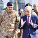 Rawalpindi: Pakistan Prime Minister Shehbaz Sharif with Chief of Army Staff Gen. Asim Munir during his visit to the General Headquarters (GHQ), where he received a briefing from military leadership on the security situation along the Pakistan-Afghanistan border, in Rawalpindi on Friday, February 27, 2026. (Photo: IANS/X/@PakPMO)