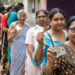 Jhargram: People wait in a queue to cast their votes during the first phase of the West Bengal Assembly elections in Jhargram district on Thursday, April 23, 2026. (Photo: IANS)