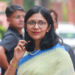 New Delhi: MP Swati Maliwal arrives to attend the three-day special session of Parliament in New Delhi on Friday, April 17, 2026. (Photo: IANS/Qamar Sibtain)