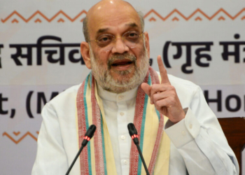 Bastar: Union Home Minister Amit Shah addresses the media during a press conference in Jagdalpur, Bastar district, Chhattisgarh, on Tuesday, May 19, 2026. (Photo: IANS)