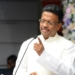 Kolkata:TMC leader Firhad Hakim taking oath as Mayor of Kolkata on Tuesday December 28,2021.(Photo: Kuntal Chakrabarty/IANS)