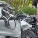 Car Hits Stationary Truck