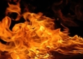 Fire breaks out